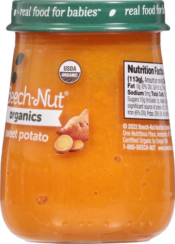 Beech-Nut Organics Stage 1 Organic Baby Food, Sweet Potato, 4 oz Jar