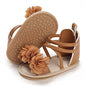 COSANKIM Baby Girl Sandals Rubber Sole Summer Outdoor Infant First Walker Crib Dress Shoes Baby Sandals