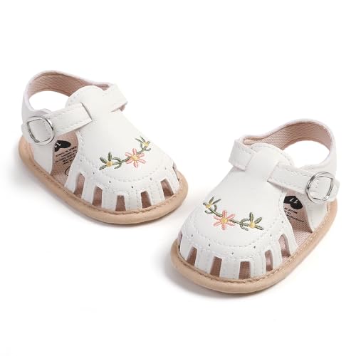 HsdsBebe Baby Girls Sandals Bohemia Flower Bow Soft Sole Toddler First Walkers Beach Summer Shoes