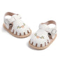 HsdsBebe Baby Girls Sandals Bohemia Flower Bow Soft Sole Toddler First Walkers Beach Summer Shoes