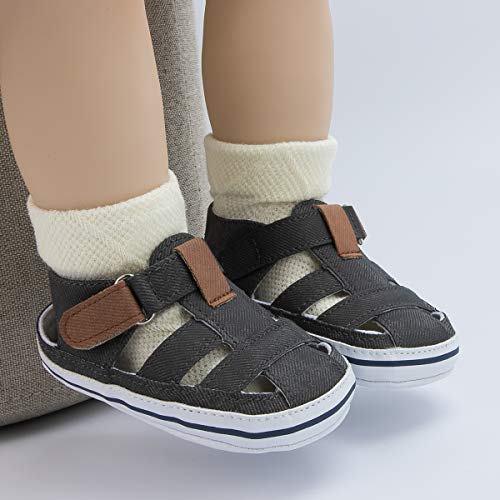 Kannior Infant Boys Girls Sandals Breathable Premium Baby Summer Outdoor Casual Beach Shoes Lightweight Toddler Flower Bowknot Anti Slip Rubber Sole Newborn Prewalker First Crib Shoes