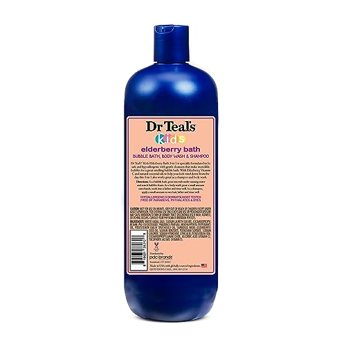 Dr Teal's Kids 3-in-1 Sleep Bath: Bubble Bath, Body Wash & Shampoo with Melatonin & Essential Oil, 20 fl oz (Pack of 3)