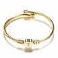 VQYSKO Gold Bracelets for Girls-A to Z Stainless Steel Heart Initial Girl Jewellery, Birthday Gifts for Girls