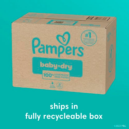 Pampers Diapers - Baby Dry - Size 1, 44 Count, Absorbent Disposable Infant Diaper (Packaging May Vary)