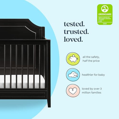 DaVinci Chloe Regency 4-in-1 Convertible Crib in Ebony, Greenguard Gold Certified