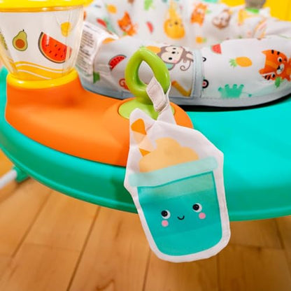Bright Starts Bounce Bounce Baby 2-in-1 Activity Center Jumper & Table - Playful Pond (Green), 6 Months+