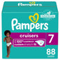 Pampers Cruisers Diapers - Size 3, 84 Count, Disposable Active Baby Diapers with Custom Stretch