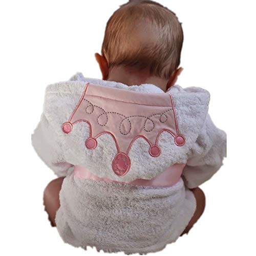 Baby Girl Bathrobes Wash Waddle Princess Crown Hooded Robe Girls Bath Robe Towel Terry Cotton Ultra Absorbent