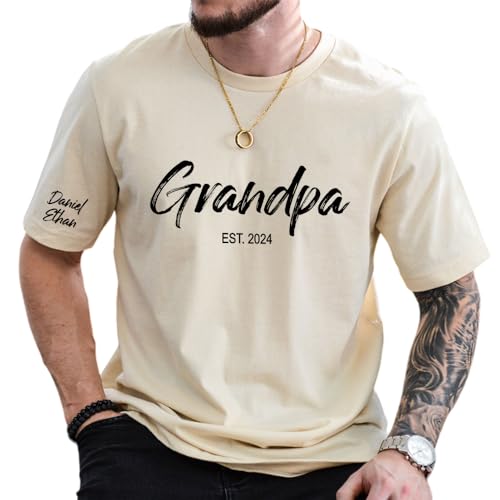 Personalized Custom Dad T-Shirt, Dad Gifts, Papa, Daddy