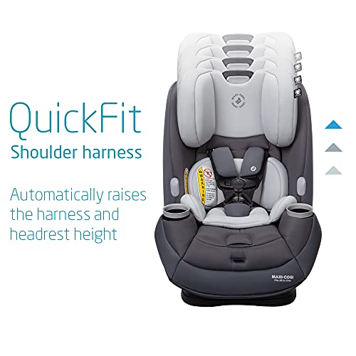Maxi-Cosi Pria All-in-One Convertible Car Seat, Rear Facing Car Seat for Infants from 4-40 lbs, Forward Facing Car Seat up to 100 lbs in Booster Seat Mode, Rose Pink Sweater