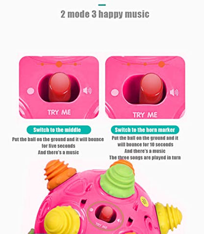Toddler's Music Dancing Shake Ball - Move, Crawl, Bounce, Sensory Learning for Kids and Babies, Fun Gift for Both Boys and Girls