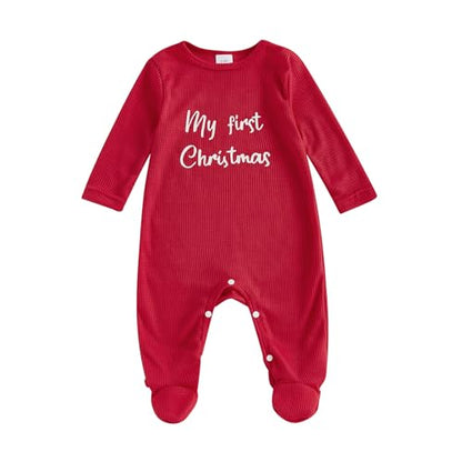 Kuriozud My First Halloween Baby Girl Boy Outfit Newborn Pumpkin Jumpsuit Romper Halloween Footie Pajamas Coming Home Outfit