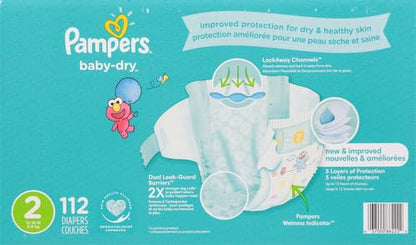 Pampers Diapers - Baby Dry - Size 1, 44 Count, Absorbent Disposable Infant Diaper (Packaging May Vary)