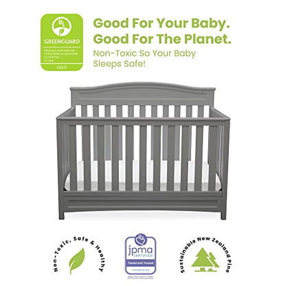Delta Children Emery 4-in-1 Convertible Baby Crib - Greenguard Gold Certified, White