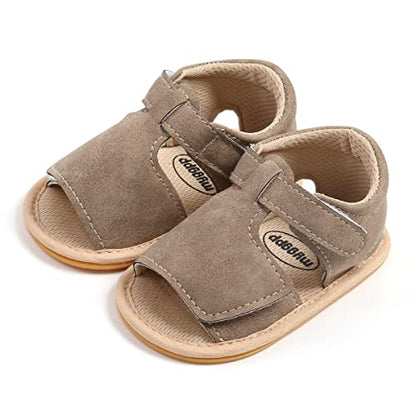 GAISUMMI Baby Girls Sandals Summer Bowknot Infant Crib Shoes Toddler Pu Leather Soft Rubber Sole First Walkers