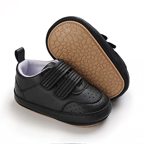 Clowora Baby Boys Girls Shoes Non-Slip Rubber Sole Sneakers Infant First Walking Toddler Crib Shoes Newborn Loafers Flats.