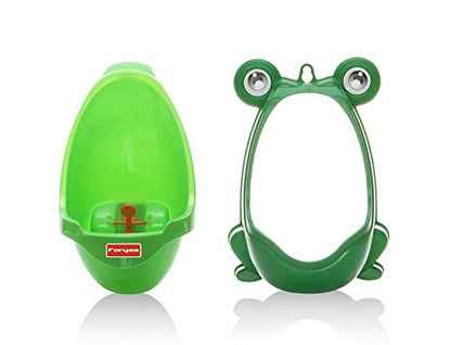 Cute Frog Potty Training Urinal for Boys with Funny Aiming Target - Coffee