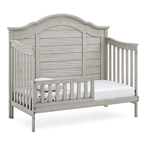 Delta Children Simmons Kids Asher 6-in-1 Convertible Crib with Toddler Rail, Aged Oak