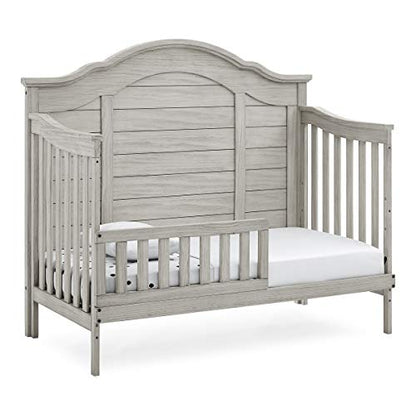 Delta Children Simmons Kids Asher 6-in-1 Convertible Crib with Toddler Rail, Aged Oak