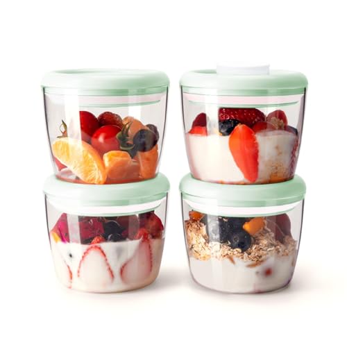 Ankou Formula Container - 1700ml Airtight Formula Dispenser One Button Handy Milk Powder Container BPA-Free Storage Containers with Scoop and Scraper Transparent 730g