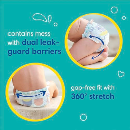 Pampers Swim Diapers - Splashers - Size 2-3, 20 Count, Gap-Free Disposable Baby Swimming Pants