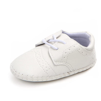 LONSOEN Baby Girls Boys Loafers Prewalker Dress Crib Shoes