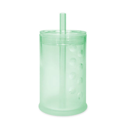 Olababy Silicone Training Cup with Straw Lid | Babies Water Drinking Cup | 6+ Mo Infant To 12-18 Months Toddler | Sippy Cup For Kids & Smoothie Cup | Baby Led Weaning (Mint, 5 oz)