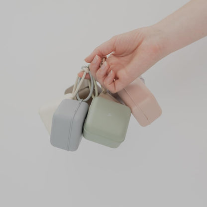 BIBS Pacifier Box with Loop for Storing & Carrying Soothers | 100% BPA Free Material | Designed & Made in Denmark | Vanilla