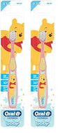 Oral-B Baby Toothbrush Featuring Disney's Pooh, Baby Soft Bristles, 0-3 Years, 1 Count
