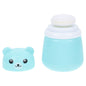 Cartoon Bears Baby Powders Puff Box, Pink Large-Capacity Powder Container with Sponge Puff, Safe and Gentle Design for Baby'S Skin, Portable for Home and Travel Use