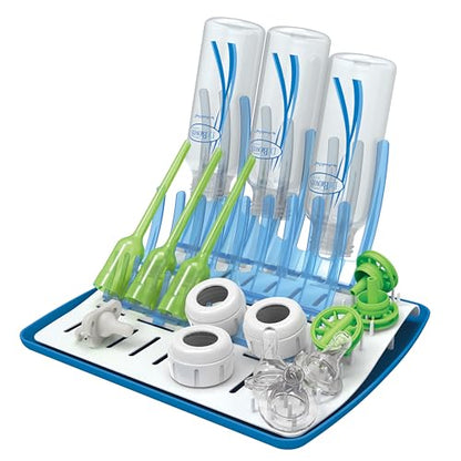Dr. Brown's Folding Baby Bottle Drying Rack for Easy Storage, Dry Nipples, Pacifiers and Other Baby Essentials, BPA-free