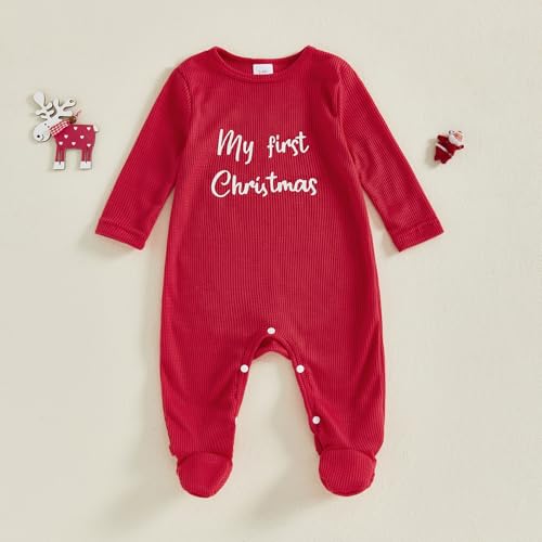 Kuriozud My First Halloween Baby Girl Boy Outfit Newborn Pumpkin Jumpsuit Romper Halloween Footie Pajamas Coming Home Outfit