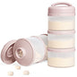 Termichy Stackable Formula Dispenser Portable Milk Powder Container, 2 Pack, Mint