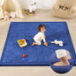 1.3" Thick Baby Play Mat,Ultra Soft Elasti-Foam 50×50 Playpen Mat for Tummy Time,Water-Repellent Coral Fleece Nursery Rug for Infants,Toddlers,Kids,Non-Slip Safe for Crawling(Light Grey)