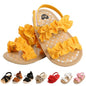 Infant Baby Boys Girls Sandals Summer Baby Wedding Dress Flat Shoes Newborn Crib Shoes First Walkers Prewalkers Shoes