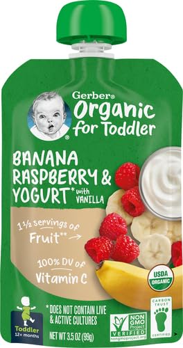 Gerber Baby Food Toddler Apple Pear Peach, 3.5 Oz Pouch