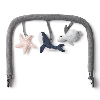 Ergobaby Evolve 3-in-1 Mesh Bouncer, Adjustable Multi Position Baby Bouncer Seat, Fits Newborn to Toddler, Grey Mesh
