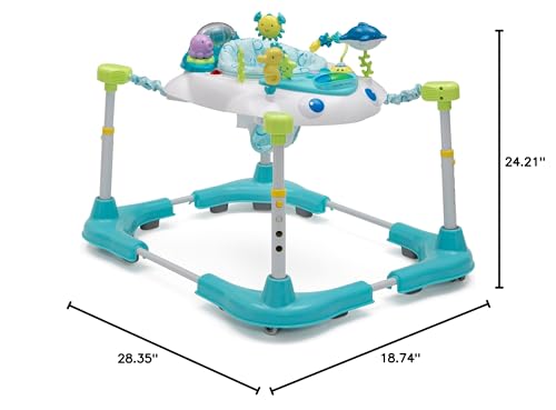 Delta Children Learn2Walk Balancer Baby Walker, Blue Ocean Adventure