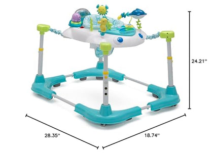 Delta Children Learn2Walk Balancer Baby Walker, Blue Ocean Adventure