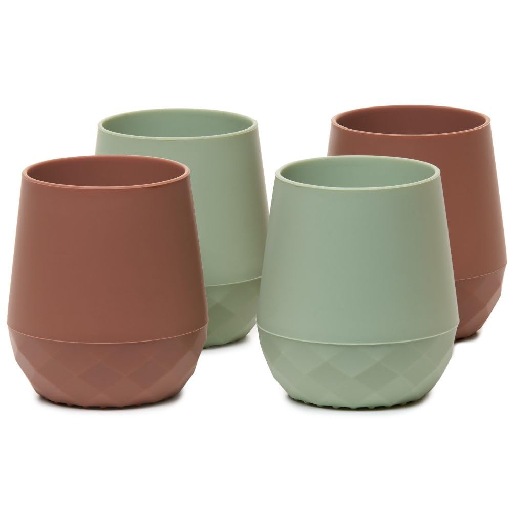 Tooshka® | Set of Four Tiny Cups | Baby-Led Weaning Essentials for Toddlers 6+ Months of Age | BPA, Lead, & Phthalate Free
