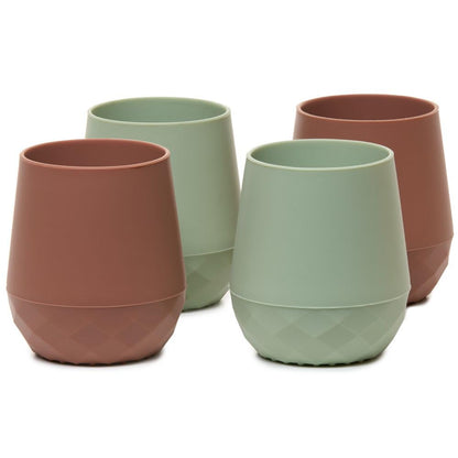 Tooshka® | Set of Four Tiny Cups | Baby-Led Weaning Essentials for Toddlers 6+ Months of Age | BPA, Lead, & Phthalate Free