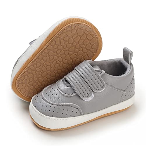 E-FAK Baby Shoes Boys Girls Infant Sneakers Non-Slip Rubber Sole Toddler Crib First Walker Shoes