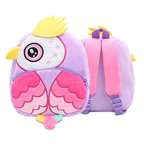 Toddler Backpack for Boys and Girls, Cute Soft Plush Animal Cartoon Mini Backpack Little For Kids 2-6 Years (Cows)