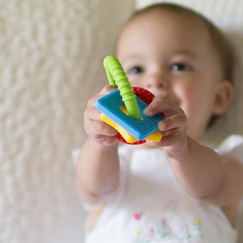 Dr. Brown's AquaCool Water-Filled Baby Teether, Cools & Massages Sore Gums, BPA Free, Pineapple and Apple, 2 Pack, 3m+