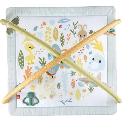 Fisher-Price Baby Playmat Rainforest Music & Lights Deluxe Gym with 10+ Activities & Toys for Developmental Play for Newborns Ages 0+ Months