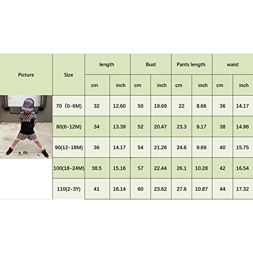 Toddler Baby Boy Summer Clothes Set Short Sleeve Checkered Tops & Shorts Novelty Color Block Outfits