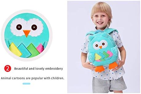 Cute Toddler Backpack Stuffed Cartoon Animal Mini Schoolbag For Boys And Girls (Blue owl)