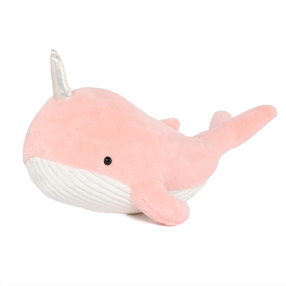 Tezituor 43.3 inch Giant Whale Stuffed Animal, Large Stuffed Whale Plush Ocean Toys, Hugging 4ft Soft Whale Plush Pillow for Girls Boys
