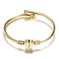 VQYSKO Gold Bracelets for Girls-A to Z Stainless Steel Heart Initial Girl Jewellery, Birthday Gifts for Girls