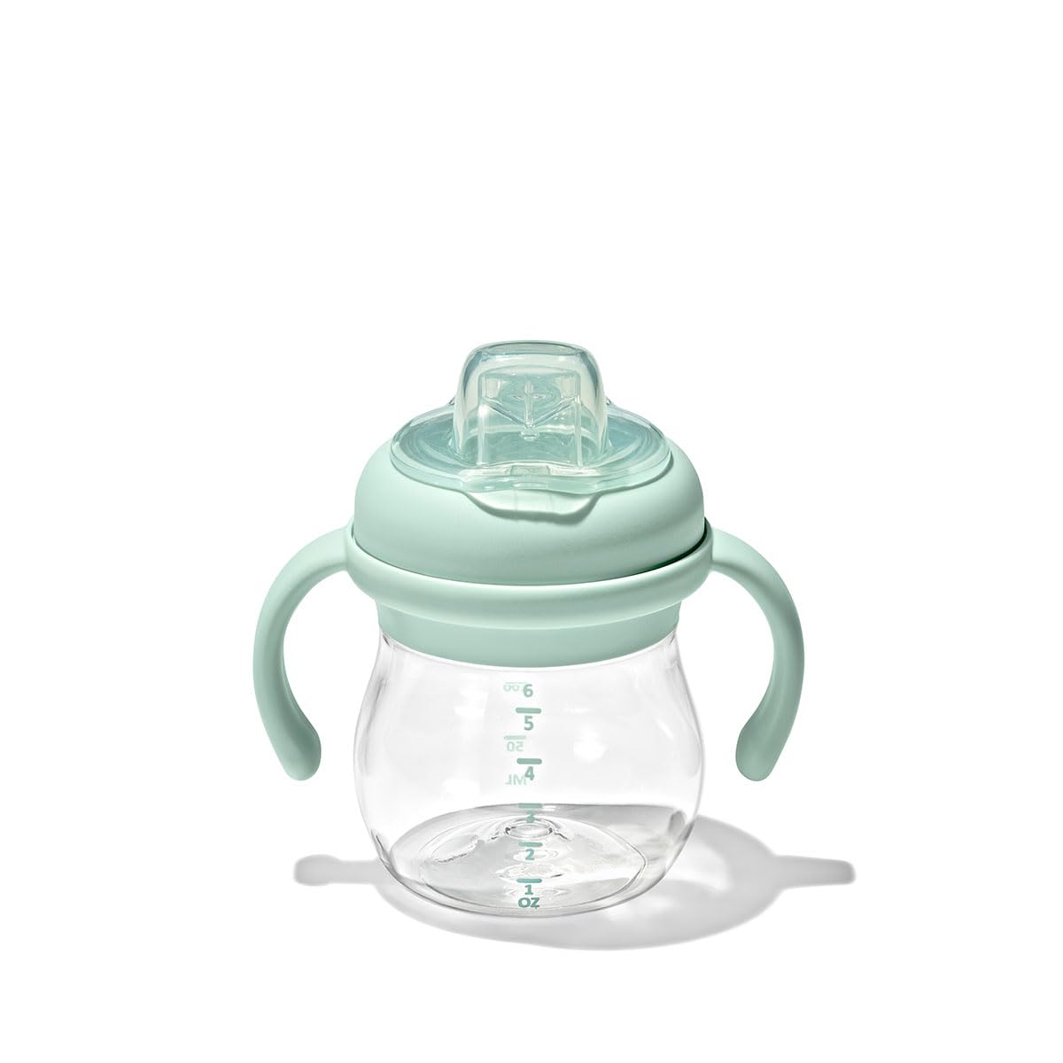 OXO Tot Transitions Soft Spout Sippy Cup with Removable Handles - 6 oz. - Blossom